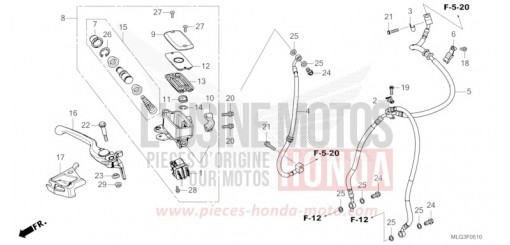 FRONT BRAKE MASTER CYLINDER CRF1100DN de 2022
